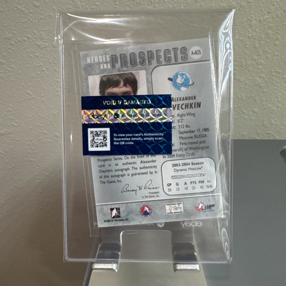 ALEXANDER OVECHKIN 2005 RC AUTOGRAPH SSP Vault ITG ROOKIE CARD Super Rare A-AO5 - Image 2 of 4