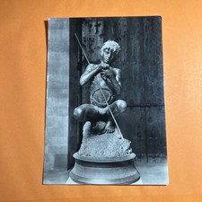 FIRENZE - MUSEO NAZIONALE - IL PESCATORE  - V. GEMITO - CARTOLINA BIANCO E NERO 