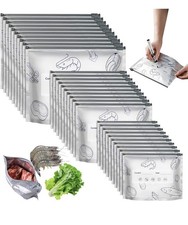 30 Pieces Reusable Aluminum Foil Storage Bags 