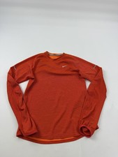 Nike Shirt Womens Medium Orange Long Sleeve D...