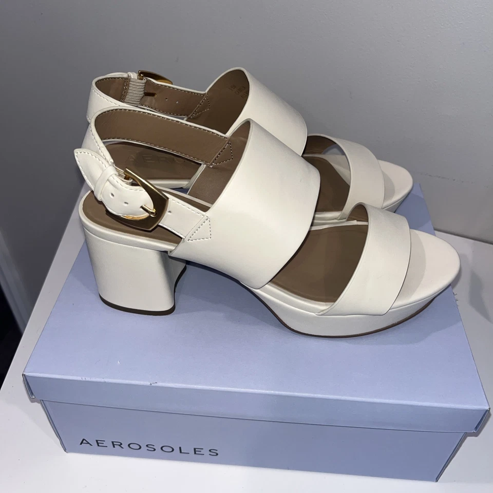 Aerosoles Women’s Sandals Camilia Platform Eggnog Sandal Size 9.5M - Image 3 of 4