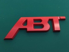 Shipping Included Abt 3d Emblem Red 4.5cm X 11.5cm X 7mm Audi Audi