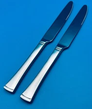 2 TWO Mikasa ALYSE Dinner Knives 9 1/2" Stainless Flatware 18/10 Vietnam NEW