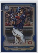 2020 Topps Gypsy Queen Box Topper Chrome Blue Refractor /99 Jorge Polanco 0q3