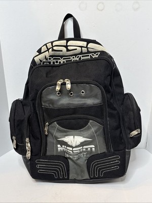 Mission Ice Roller Hockey Equipment Backpack 20''x18''x6'' Black