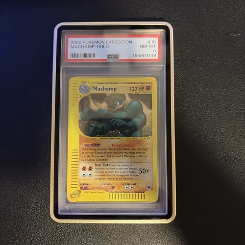 2002 Pokemon Expedition Machamp #16 Holo PSA 8 New Cert
