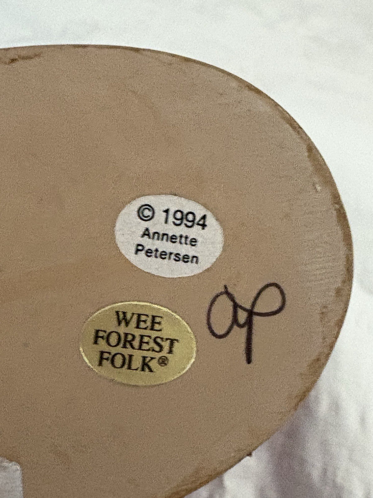 Wee Forest Folk M-200 The Wedding Pair - Pink Flowers & Gray Suit