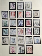 US Stamp Sc 1844-69,  Famous American Set, Used F/VF CV$6.50 (51105)