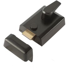 Durable 90mm Black Standard Night Latches for Secure Home Access - Bolt Latch