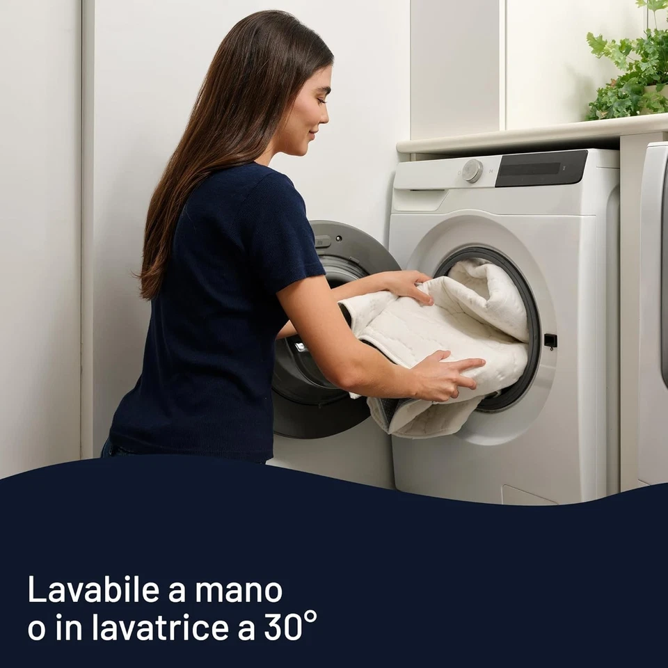 IMETEC SCALDASONNO SINGOLO TESSUTO TRAPUNTATO LAVABILE 150X80 MADEINITALY - Immagine 4 di 4