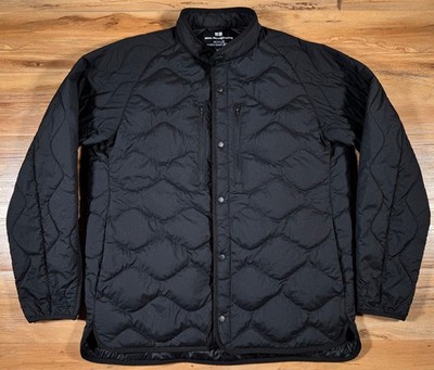 White Mountaineering x Uniqlo Black Recycled Down Quilted Nylon Hybrid Jacket L
