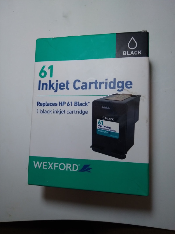 Inkjet cartridge 61 black HP compatible by Wexford