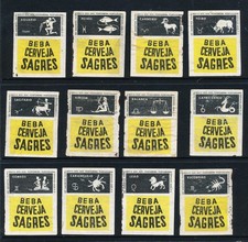 Collection of Portuguese Matchbox Labels – Signs of the Zodiac (3636U)
