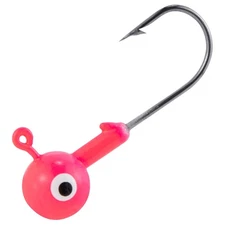 Dr.Fish 20-Pack 3/8oz Pink Round Ball Jig Heads for Crappie Bass Freshwater Salt