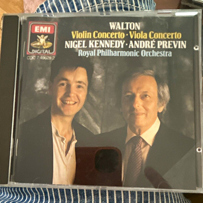 emi - walton: violin concerto / viola concerto. nigel kennedy previn CD 1987
