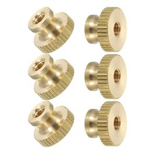 6 Pcs M4 x D12mm x H8mm Knurled Thumb Nuts Knobs Fasteners for 3D Printer Parts