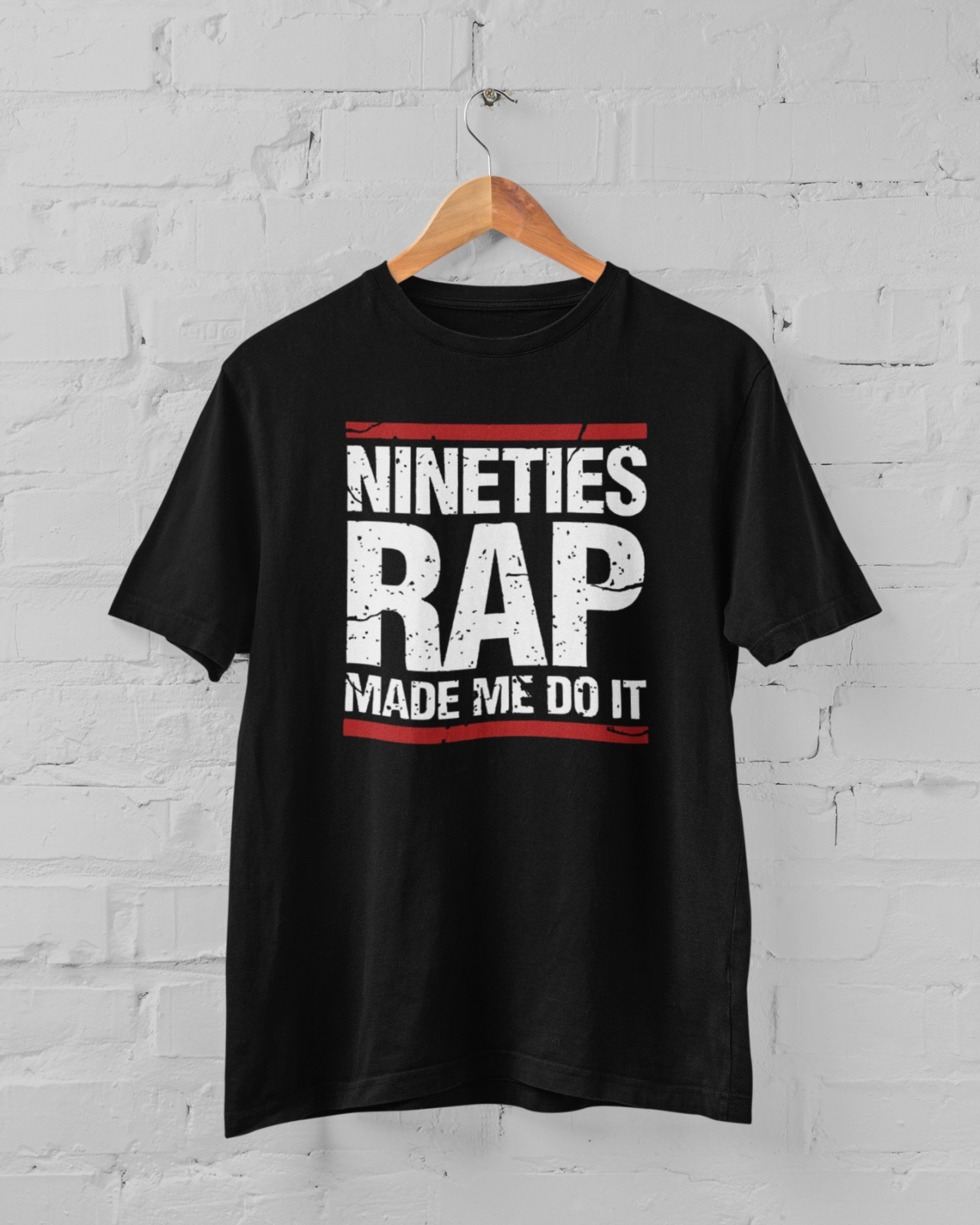 "Nineties Rap Made Me Do It" 90s Retro Vintage Women's Size Large T-Shirt image 5