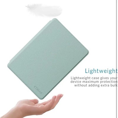 KINDLE 6.8 SAGE GREEN 11th Gen Case PU Leather Cover COBAK Fiberglass Panels