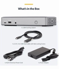 StarTech Triple-Monitor USB4 Docking Station 4K 60Hz HDMI or DisplayPort 6x USB