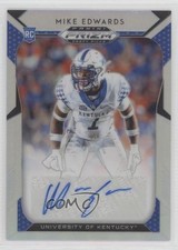2019 Panini Prizm Draft Picks Silver Mike Edwards #299 Auto 7eo