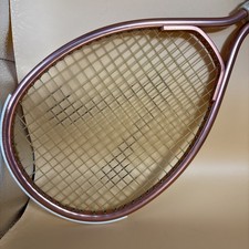 Racquetball Racquet 4 1/8  leather grip In Rose Gold Color
