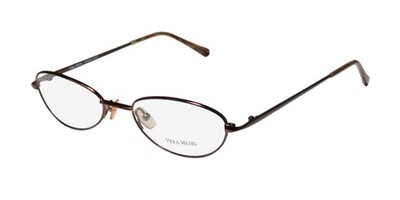 NEW VERA WANG V42 EYEGLASSES 53-18-140 CH METAL WOMENS ITALY FULL-RIM CAT EYE