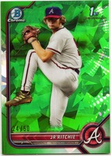 2022 Bowman Chrome Draft Sapphire Edition - JR Ritchie #BDC-126 Green /50 (RC)