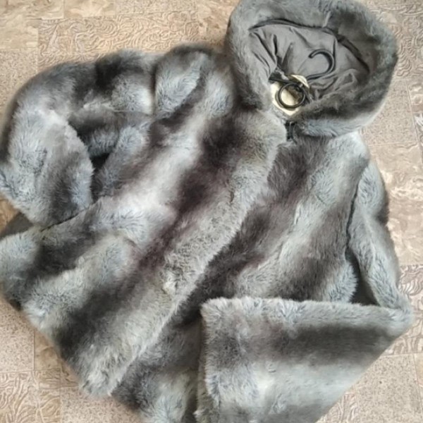 Women Hamilton Coat White Faux Fur 46