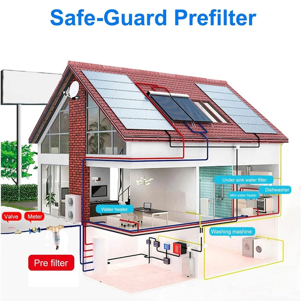 Spin-Down Filter System Ganzes Haus Sediment Wasserhahn Hahn Wasser Vorfilter - Bild 4 von 4