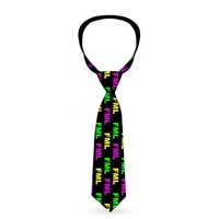 Necktie Standard - Fml Black/Yellow/Green/Purple (Us Import) Acc Neu