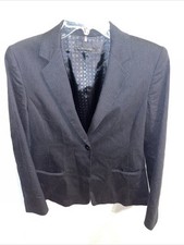 Elie Tahari Womens Dressy Blazer Size 10 Black Business Formal City
