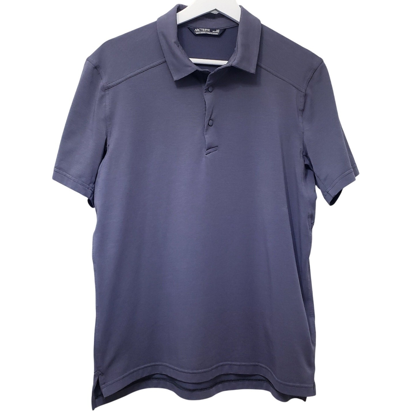 ARC'TERYX Chilco Polo Manica Corta Uomo Taglia Small Med Grigio Scuro in FUC