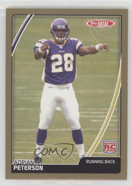 Adrian Peterson Topps Total #456 Gold