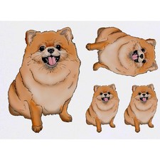 4 x 'Pomeranian Dog' Temporary Tattoos / Transfers TO00039555 