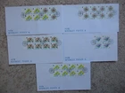 GUERNSEY 1992 FLOWERS SET OF 5 NEW BOOKLET PANES ON FIRST DAY COVERS, 16p-28p