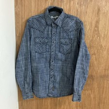 Wrangler Retro Premium Western Pearl Snap Shirt Brush Popper Size M Country
