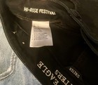 American Eagle Shorts Womens 6 Black High Waist Cutoff Distressed Festival Denim — photo 5