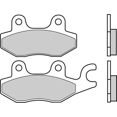 5335-compatible con KYMCO SUPER 9 50 50 2002 Pastillas de freno BREMBO