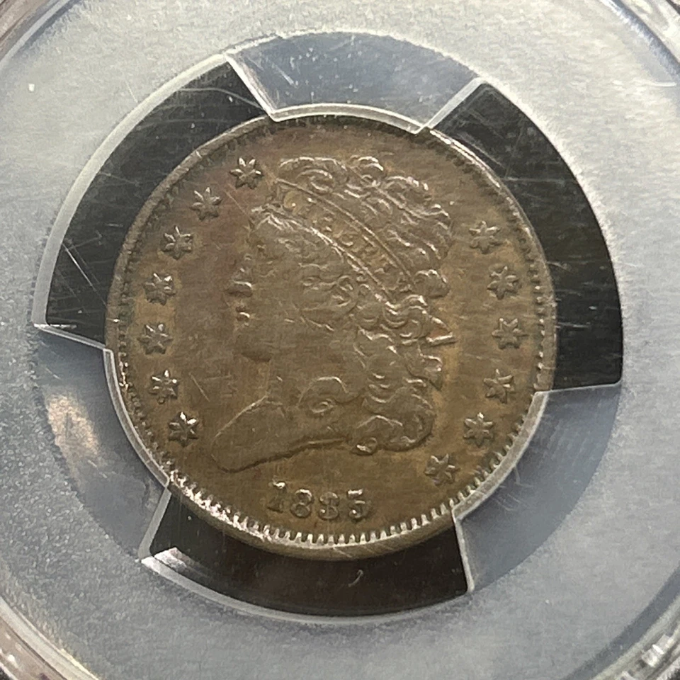 SASA 1835 PCGS VF30 Classic Head Half Cent - Image 2 of 4