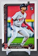2025 Topps Update Kristian Campbell #US129 RC Rookie Debut Red Sox