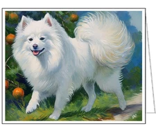 Japanese Spitz Fine Art Notecards - Set of Six