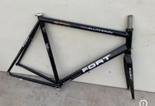 FORT RO.ALUTHRON Road Bike Aluminum Frame Set 57cm Carbon Fiber Fork