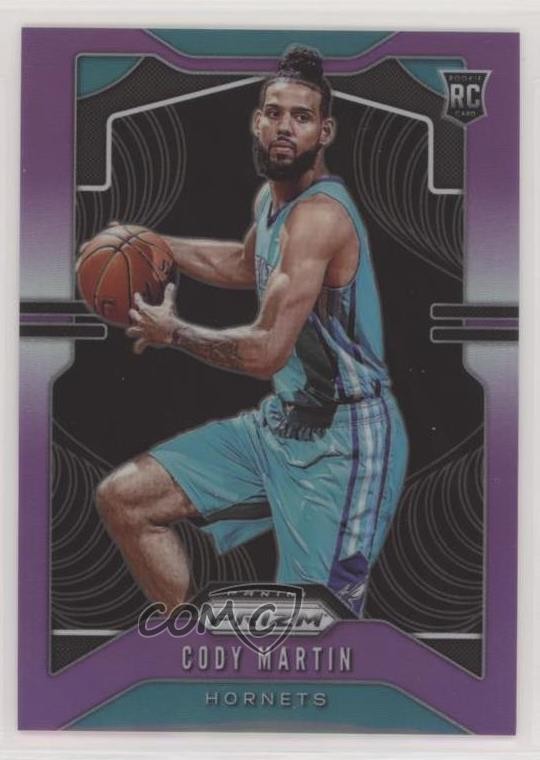 2019-20 Panini Prizm Rookie Purple Prizm 1/75 Cody Martin #278 Rookie RC 9w4
