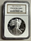1986-S AMERICAN SILVER EAGLE $1 NGC PROOF 69 ULTRA CAMEO