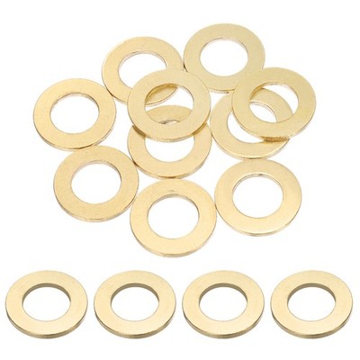 10Pcs M16 Flat Washer, 30mmx16mmx2.5mm Brass Sealing Washers for Screws Bolt