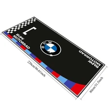 FOR BMW Motorrad M Sport Garage Motorcycle Pit Mat Carpet S1000RR 220x80cm