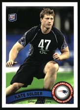 2011 Topps #212 Nate Solder RC New England Patriots