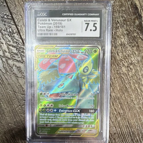 CGC 7.5 Celebi & Venusaur GX 159/181 Sm-Team Up Ultra Rare Holo English 270 HP