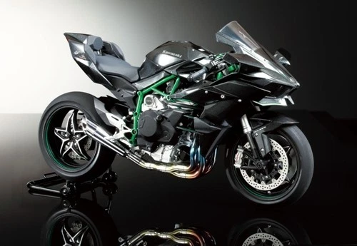 Kawasaki Ninja H2R - Moto Straße Super Sportwagen Modell 1-12 Tamiya 14131 - Bild 4 von 4