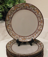 Vermillion by Threshold Dinner Plates Geometr...